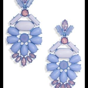 Stella & Dot Heck Yes Lavender Statement Earrings